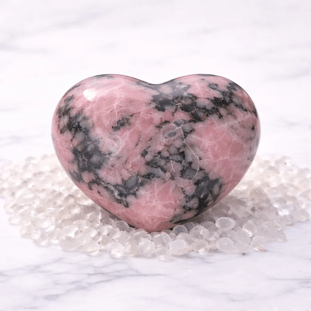 Rhodonite Heart Shape
